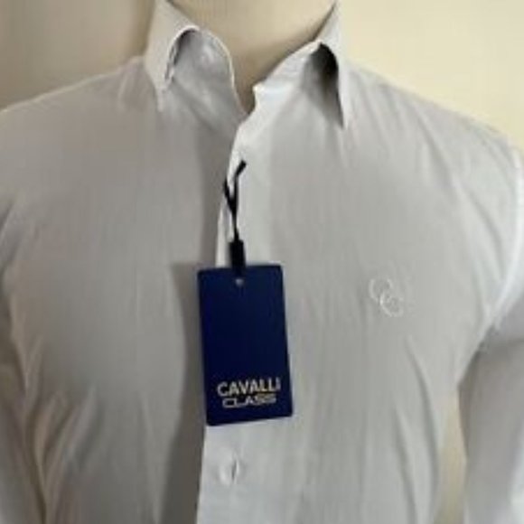 Brand new Cavalli Class men's white dress shirt - Picture 2 of 9